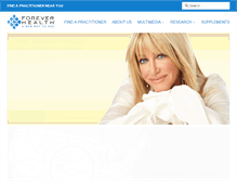 Tablet Screenshot of foreverhealth.com